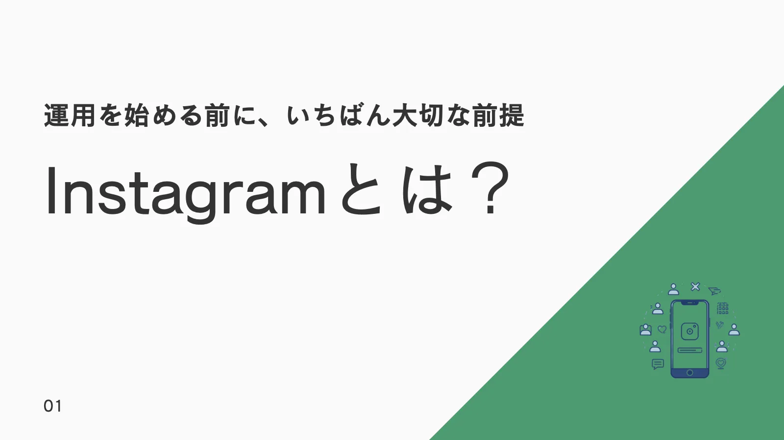Instagram運用マニュアルの表紙